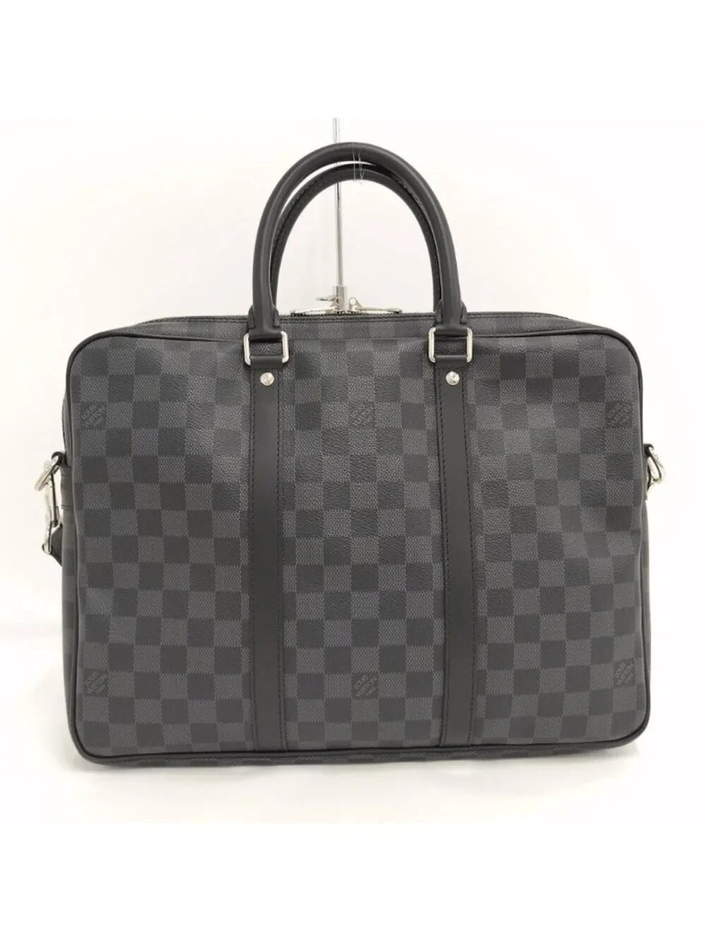 Louis Vuitton Porte Documents Voyage PM Business Bag Damier Graphite